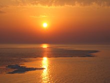 Sonnenuntergang auf dem Wattenmeer