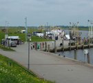 Filmset im Hafen von Greetsiel