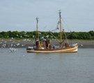 Krabbenkutter vor Langeoog